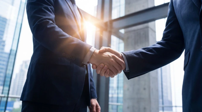 handdruk tussen zakenpartners